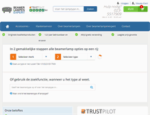 Tablet Screenshot of beamerlampenexpert.nl
